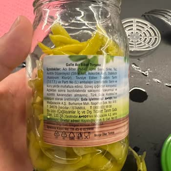 A101 Biber Turşusunda Yabancı Bir Cisim Çıktı