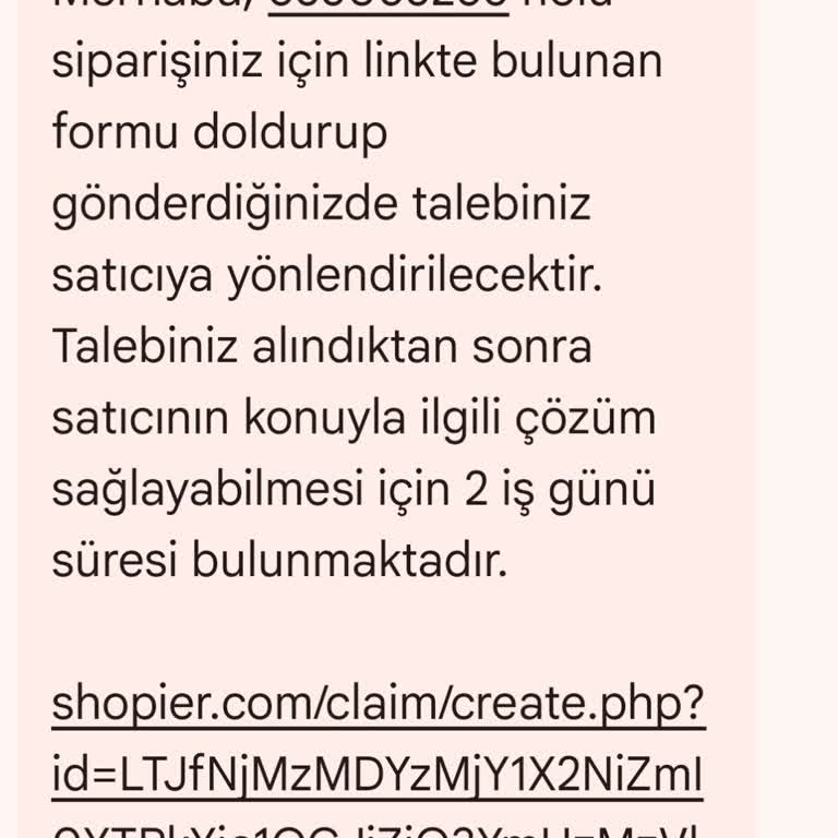 Shopier Ürün İadesi İçin Dönüş Olmadı.
