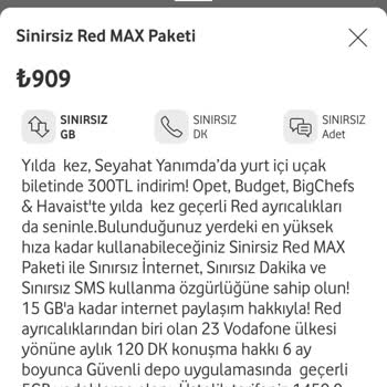 Vodafone Paket Fiyatlandırması Hakkında Şikayet