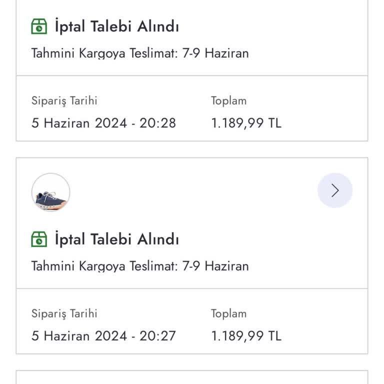 Boyner İndirimli Siparişimi İptal Etti