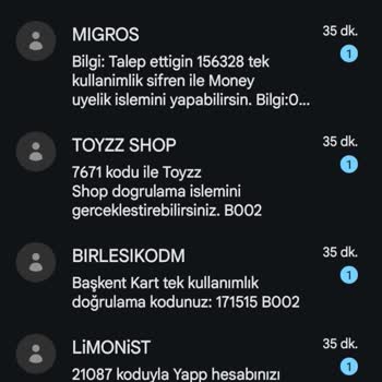 D-Smart Ve Birçok Firma Hesabım Olmadığı Halde Onay Kodu Gönderiyor.