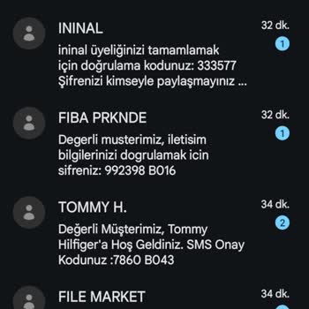 D-Smart Ve Birçok Firma Hesabım Olmadığı Halde Onay Kodu Gönderiyor.