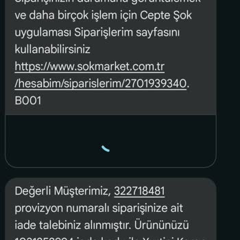 Şok Marketler Aldığım Ürünün Teslim Edilmeyip Edildi Gibi Gösterilip İade Edilmiş Gi