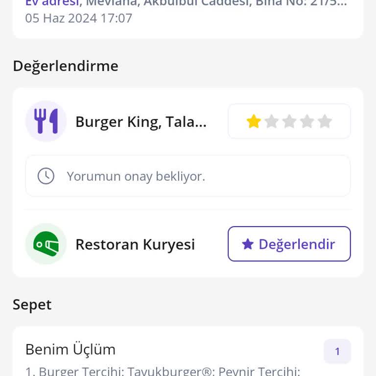 Burger King Tavuk Menüden Çocuklarım Zehirlendi