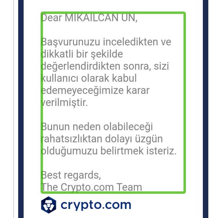 Crypto.com Account Termination Complaint