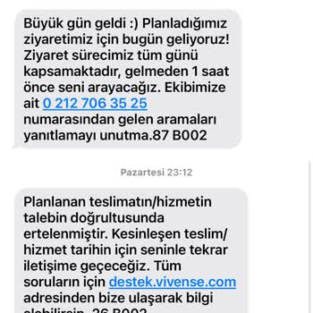 Vivense Satış Sonrası Hizmet