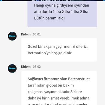 Betmarino Nun Güncellemesinin Parama El Koyması