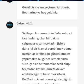 Betmarino Nun Güncellemesinin Parama El Koyması