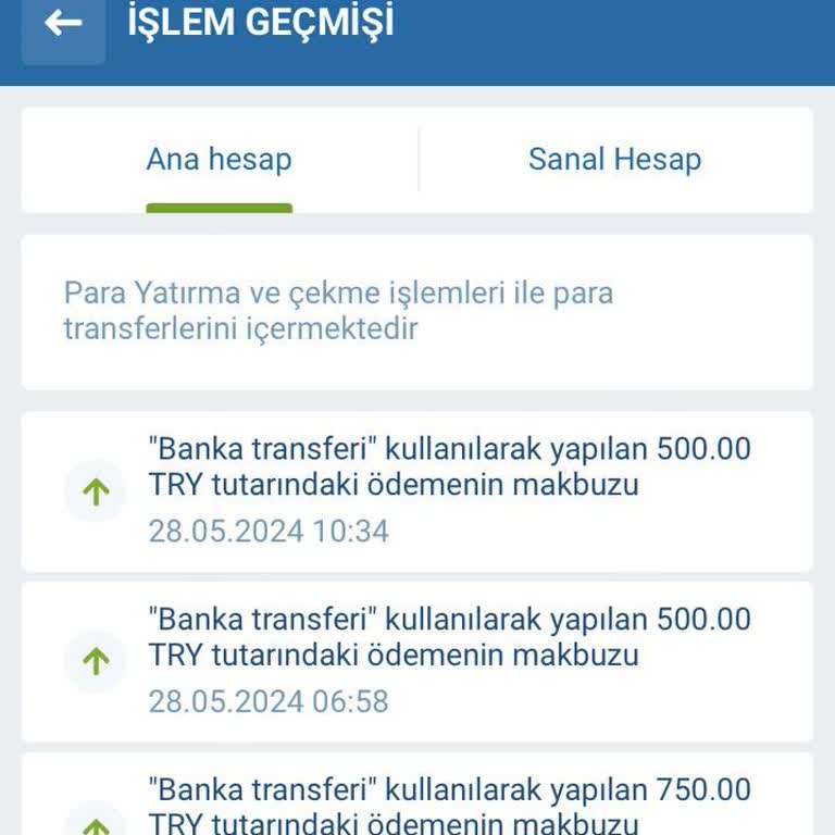 27000 TL 1XBET Havale Yatırım Geçmedi