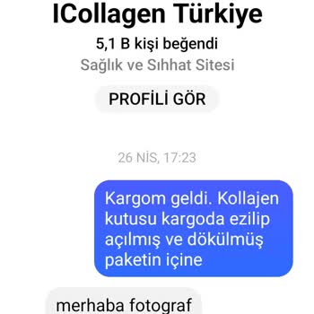 İcollagen'den Aldığım Üründe Sorun Ve İade Sürecinde Gecikme