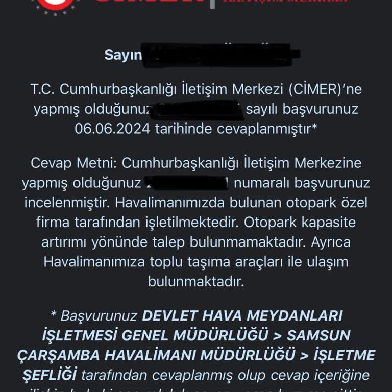 Samsun Çarşamba Havalimanı Otoparkı Yetersizliğinin Çözümsüzlüğü