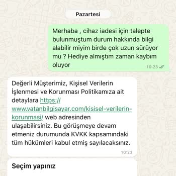 Vatan Bilgisayar Onvo Scooter Ayıplı Mal