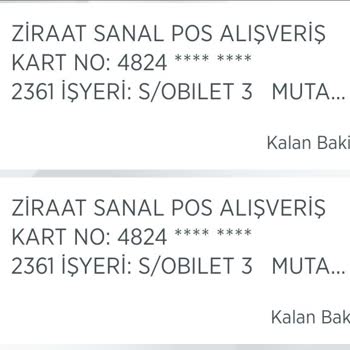 Obilet Paramı İki Kere Çekti