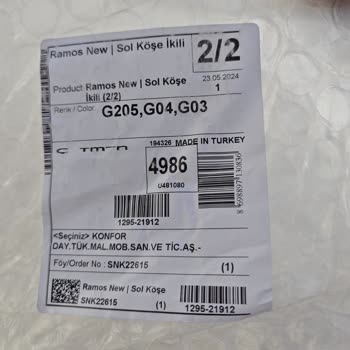 Çetmen Mobilyadan Aldığım Ürünler Geç, Eksik Ve Yanlış Geldi.