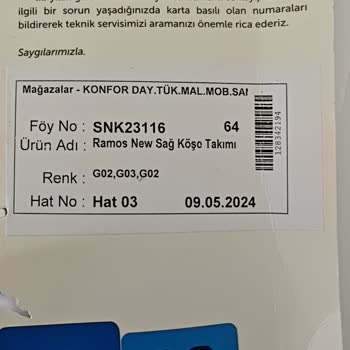 Çetmen Mobilyadan Aldığım Ürünler Geç, Eksik Ve Yanlış Geldi.