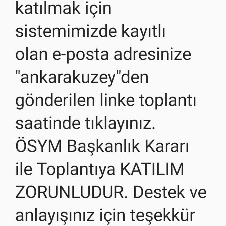 ÖSYM Toplantı Yapacağını Söyleyip Yapmaması