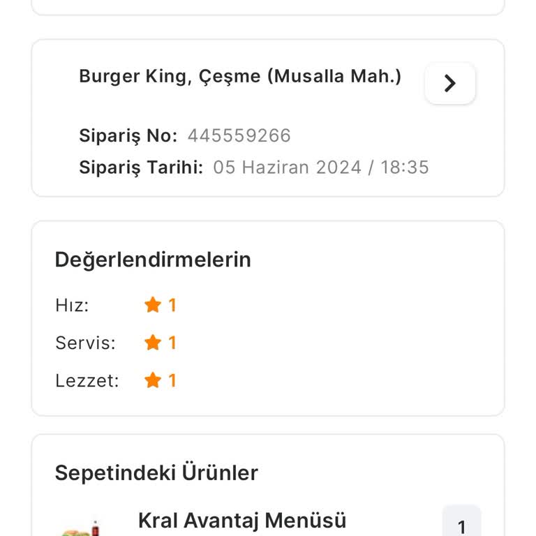Migros Yemek Siparişi Elimize Ulaşmadı...
