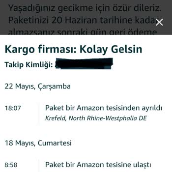 Kerry Logistics Kerry Logistic Ve Amazon Ürünümü Ne Zaman Teslim Edecek?