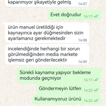 Korkmaz Mutfak Eşyaları Korkmaz Mega Nosta Semaver Sorunu