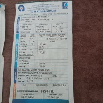 ASAT (Antalya Su İşleri) 15 Kat Artan Fatura