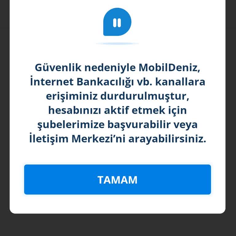 Denizbank Gereksiz Bloke Sorunu
