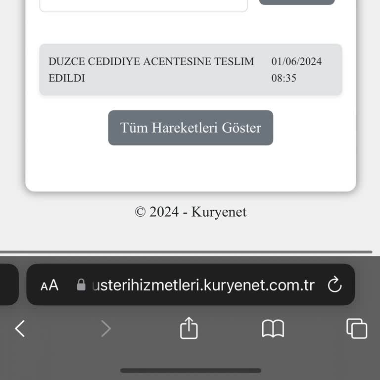 Kuryenet Düzce Kartımı Teslim Etmedi