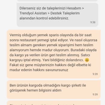 Trendyol Müşterilerini Mağdur Etmeyi Politika Edinmiş.