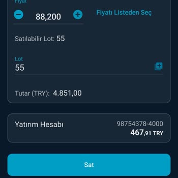 Kuveyt Türk Hisseyi Satamıyorum Bakiye Yetersiz