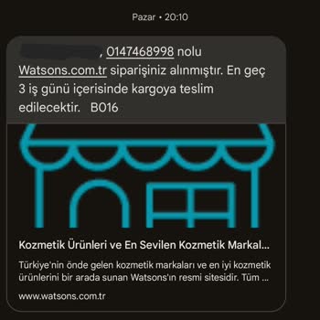 Watsons Kargom 1 Haftadır Hazırlanıyor