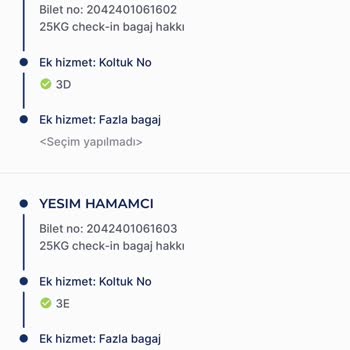 AJet (Anadolu Jet) Biniş Kartı Koltuk Seçimi Hatası