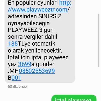 Playweez Aboneliği İptal Sorunu Ve Haksız Ücretlendirme