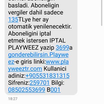 Playweez Aboneliği İptal Sorunu Ve Haksız Ücretlendirme