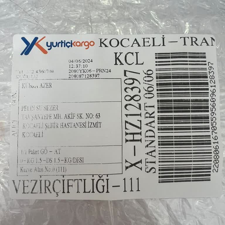 Yurtiçi Kargo Acil Tarafıma Ulaşılsın