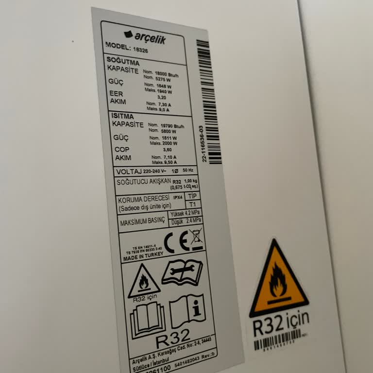 Arçelik 18326 18000 BTU İncelterek Klima Arızası