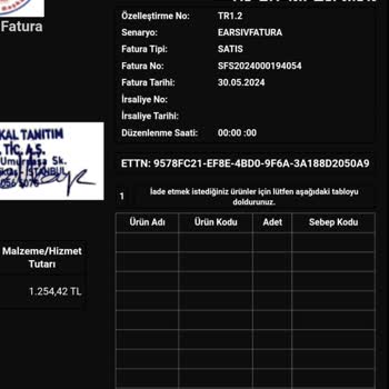 Sefamerve İade Yapılmıyor!
