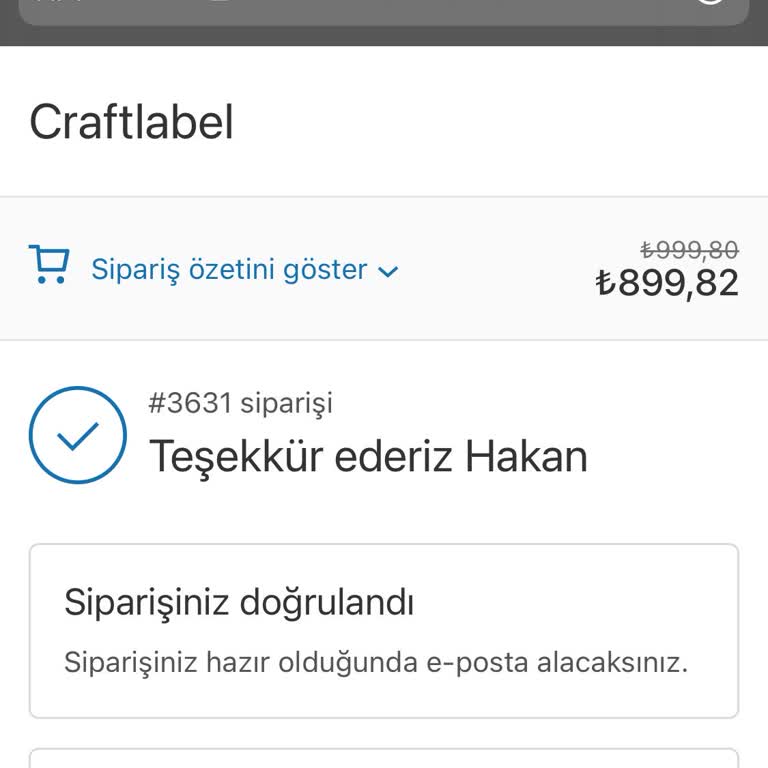 CraftLabel Kargolama Sürecindeki Aksaklıklar Ve Gecikmeler