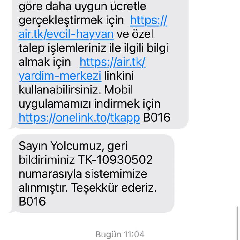 THY Kedimi Almıyor Ve Ücret İademi Yapmıyor