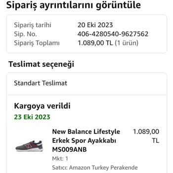 New Balance Amazon Üzerinden Kusurlu Ürün Satıyor.