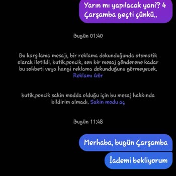 Butik Ponçik Pişmanlıktır, Ürünleri Göndermiyor- Ücret İadesi Yapmıyor