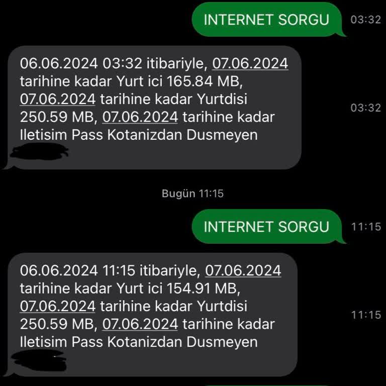Vodafone Mobil İnternetim Çok Hızlı Tükeniyor