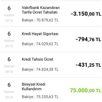 VakıfBank Kazandıran Tarife Ücreti