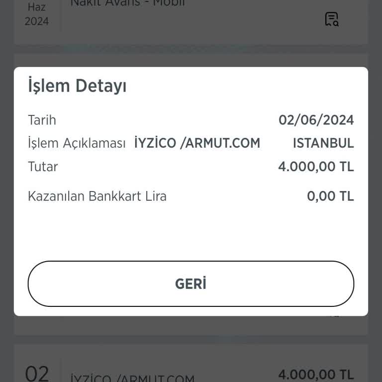Kayıtlı Hesabımdan Benden Habersiz Para Çekilmiş Armut.com