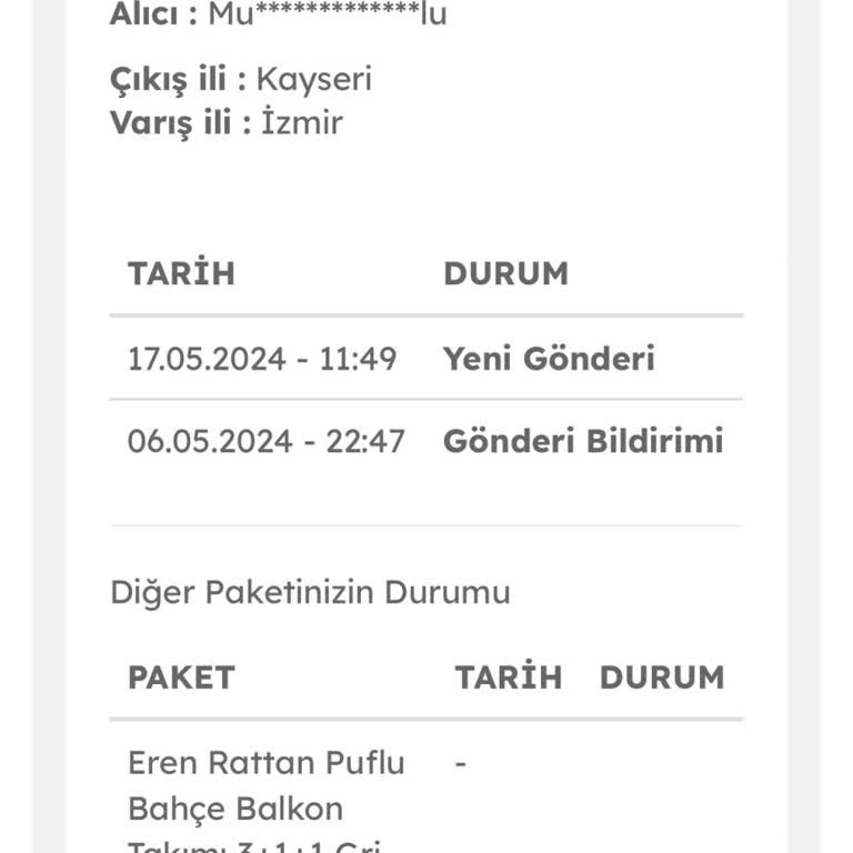 Evdemo Lojistik Gelmeyen Teslimat Tarihi