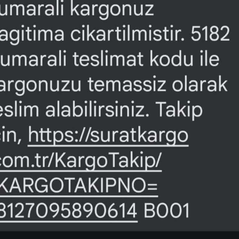 Sürat Kargo Kargo Parasını Alıp Eve Teslim Yapmıyor