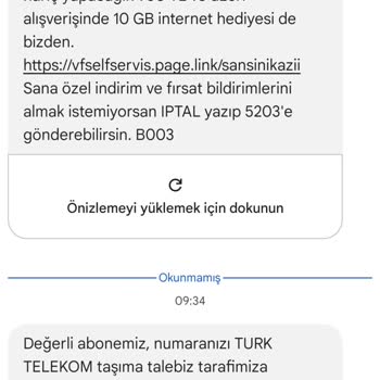 Çekmeyen Vodafone Ve Mağduriyetim
