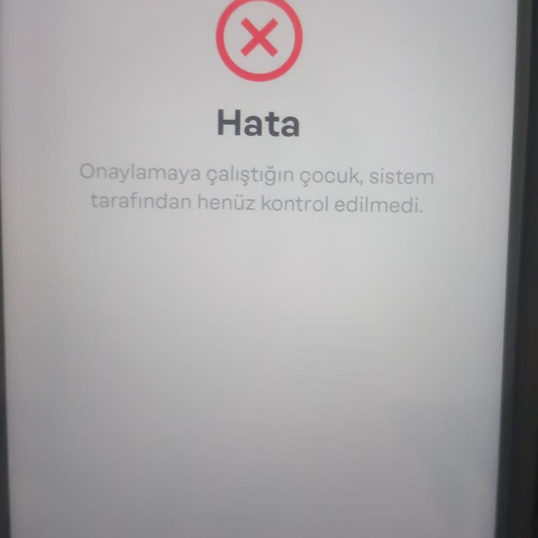 Papara Onaylamaya Çalıştığınız Çocuk Sistem Tarafından Henüz Kontrol Edilmedi