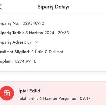 Boyner Ürünlerimi İptal Etti Göndermedi