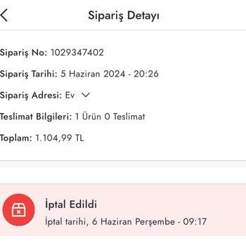 Boyner Ürünlerimi İptal Etti Göndermedi