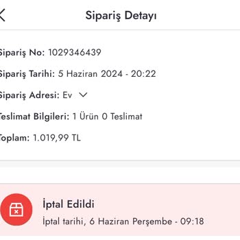 Boyner Ürünlerimi İptal Etti Göndermedi
