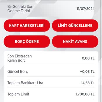 Ziraat Bankası Ziraat Kredi Limit Artış Red